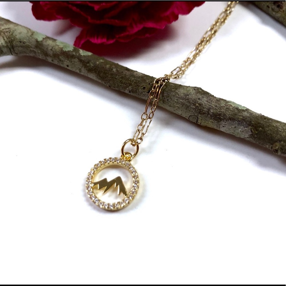 Mountain Necklace, Wanderlust ,Nature, Minimalist - Picture 6 of 10